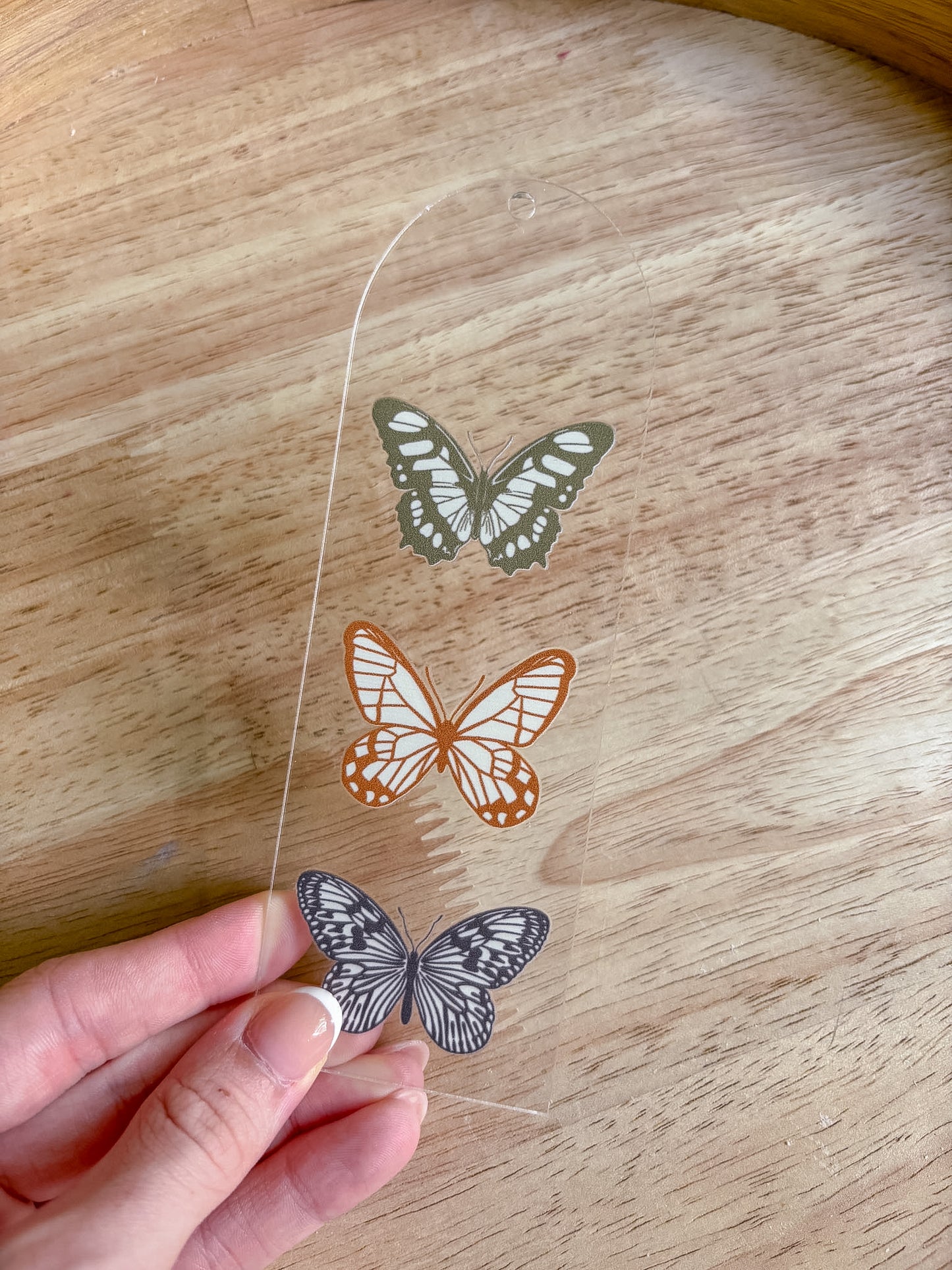 Neutral Butterflies Bookmark