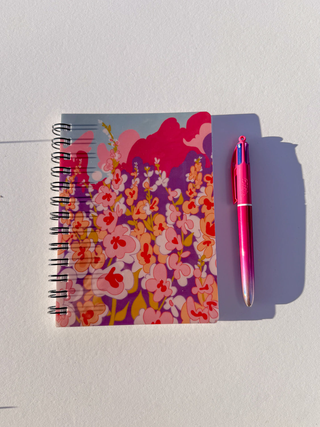 Floral Softcover Spiral Notebook