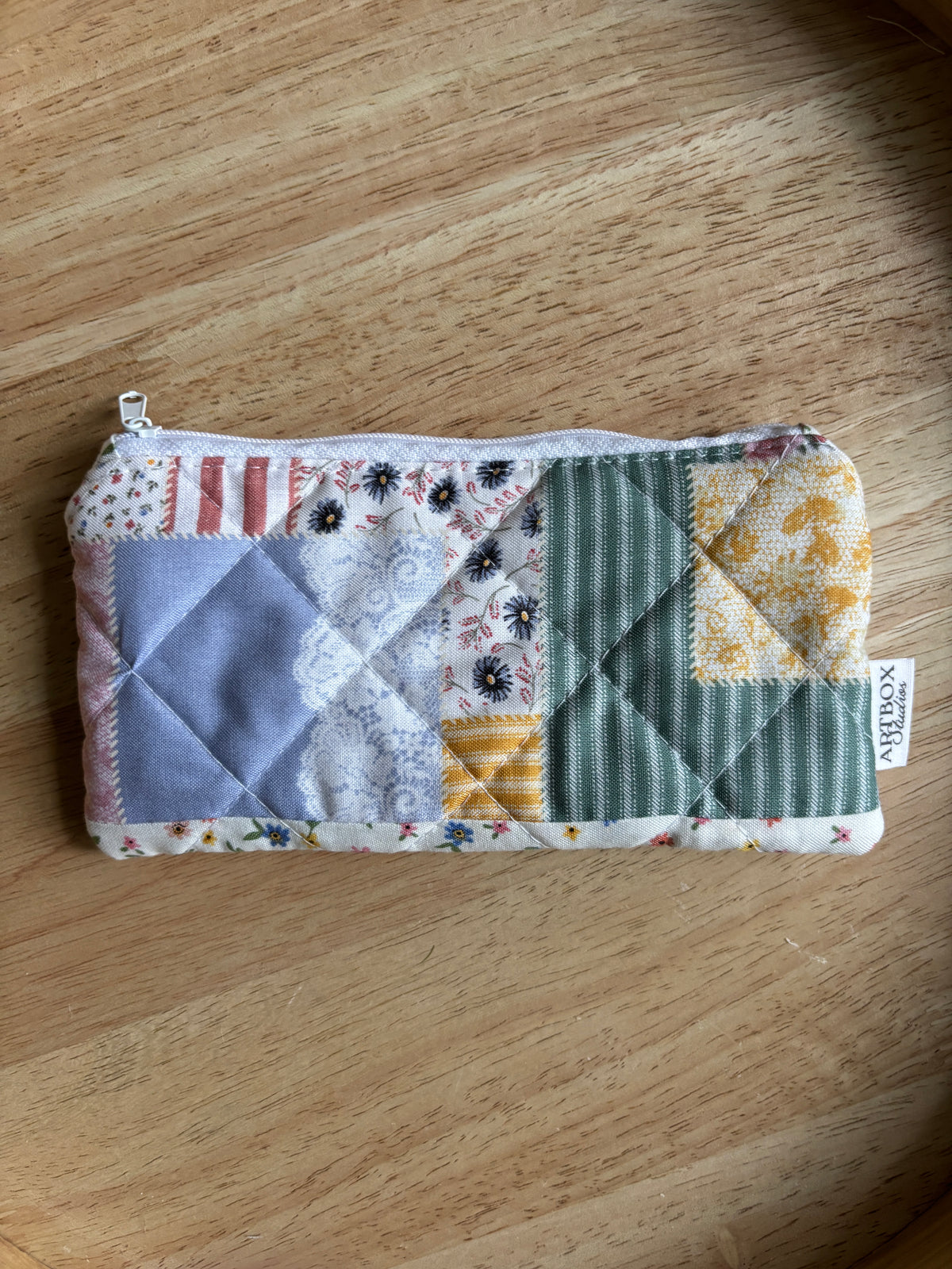 French Country Patchwork Pencil/Glasses Case
