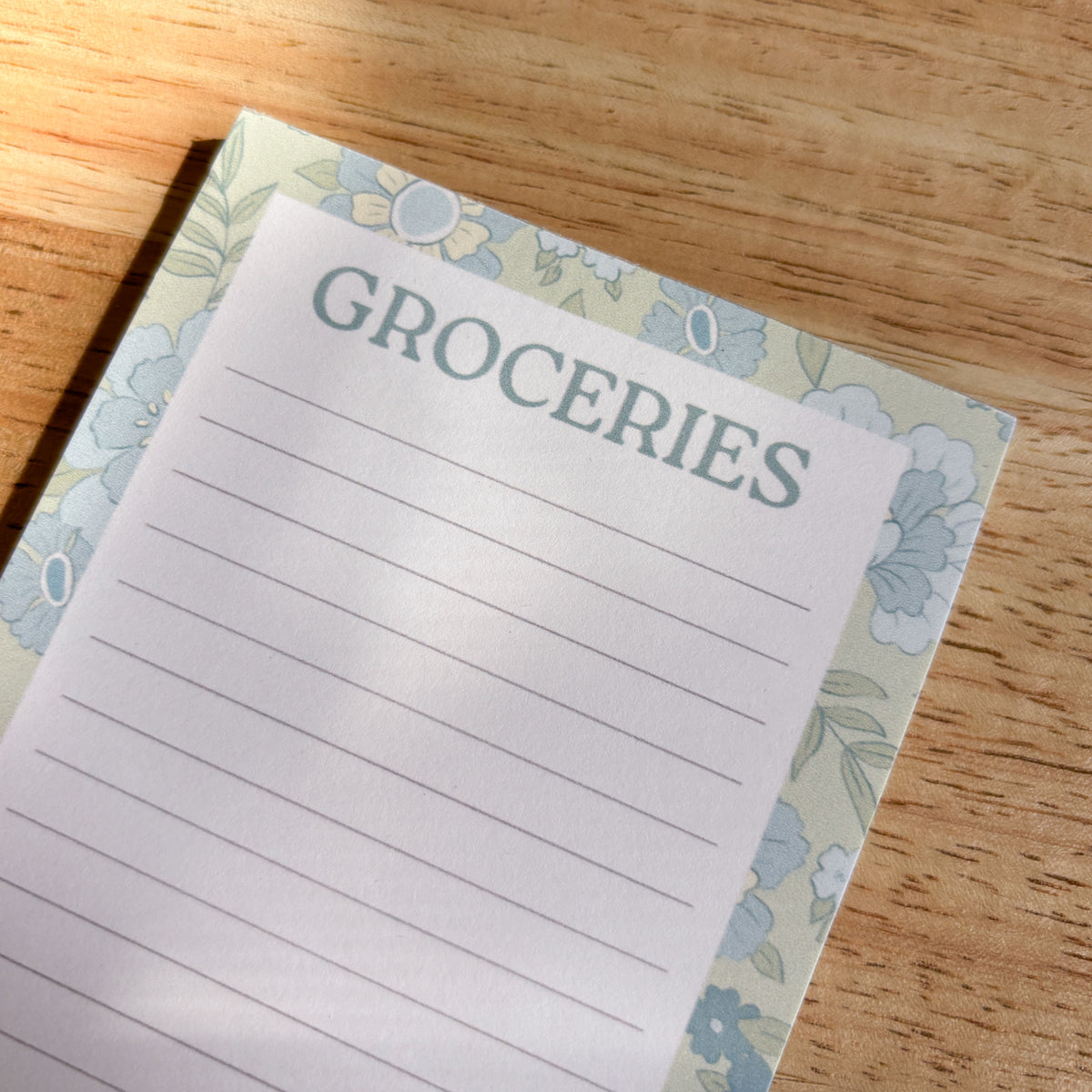 Coastal Floral Grocery List