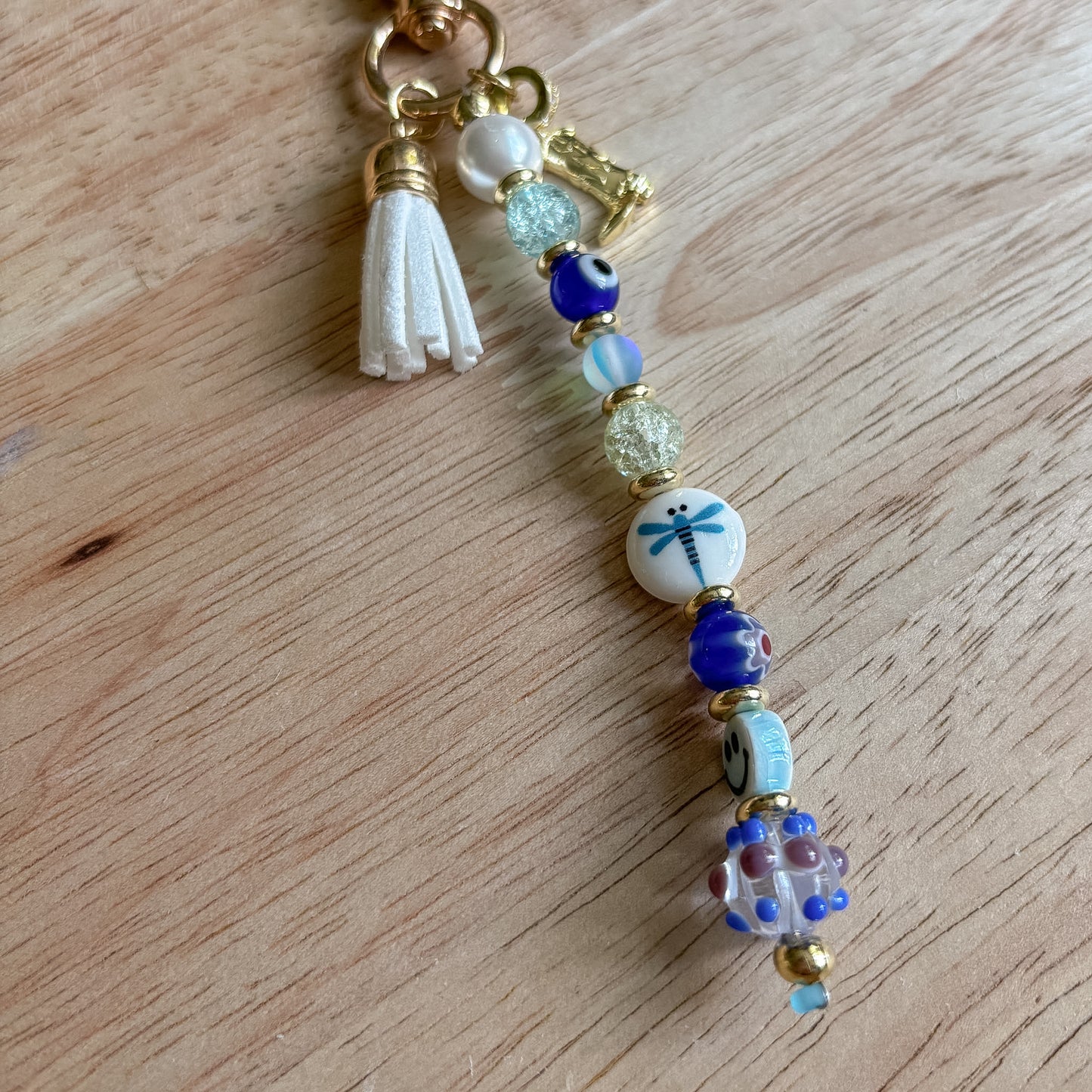 Coastal Cowgirl Beaded Keychain