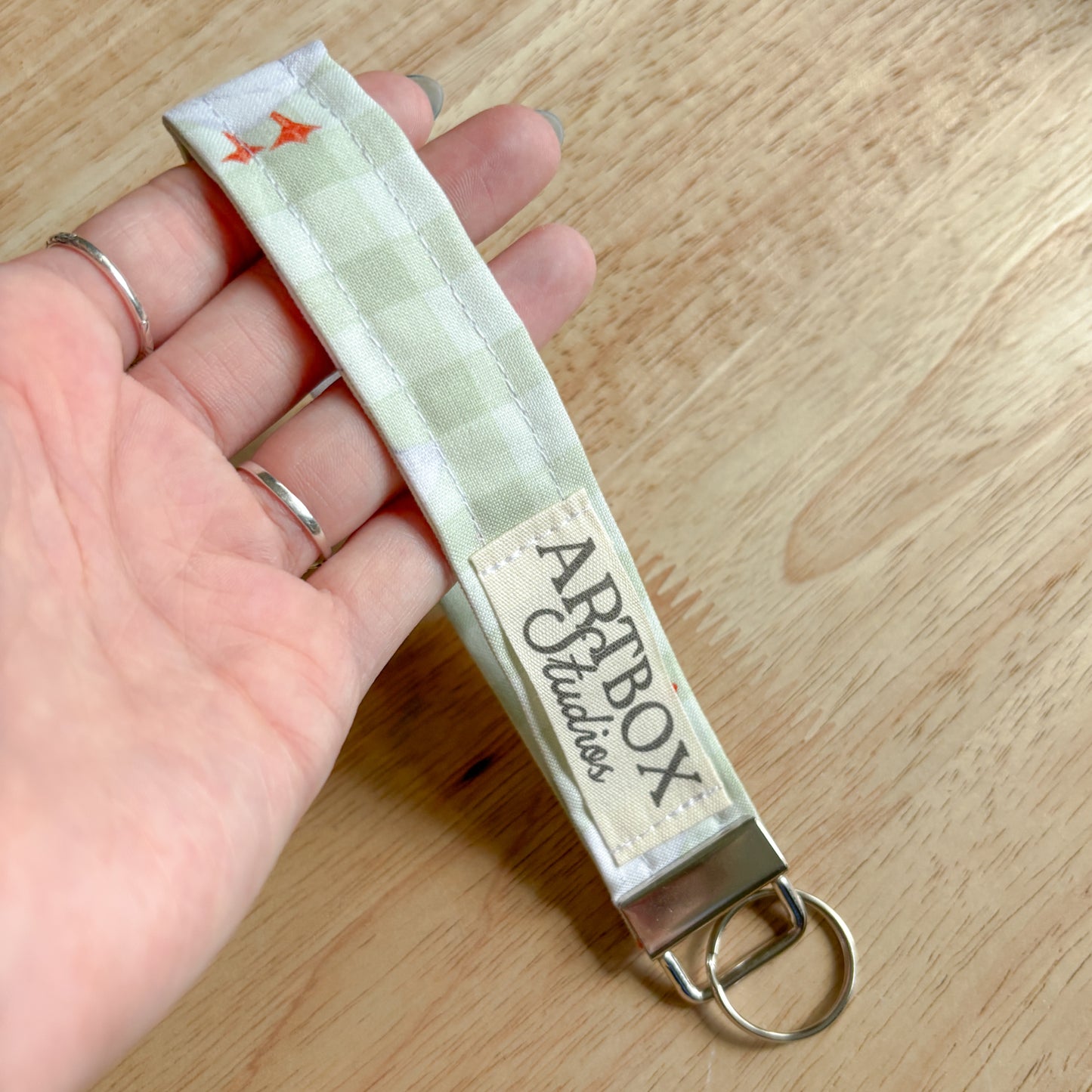 Duck Gingham Wristlet