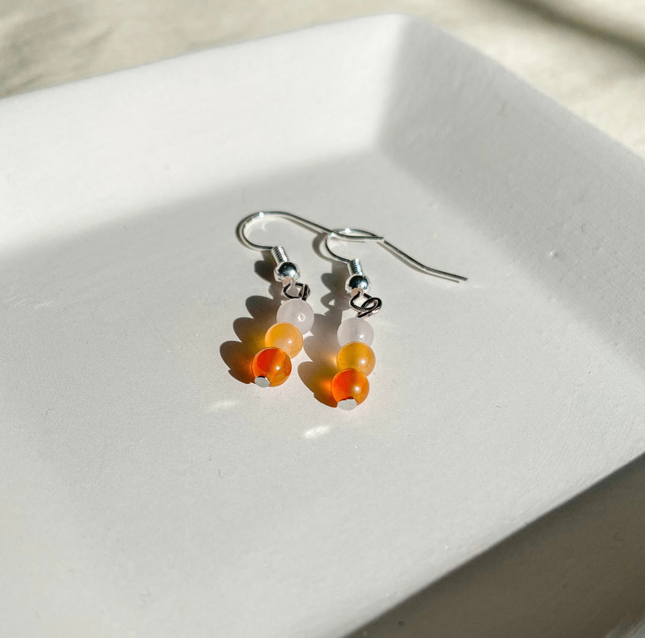 Agate + Jade Dangling Earrings
