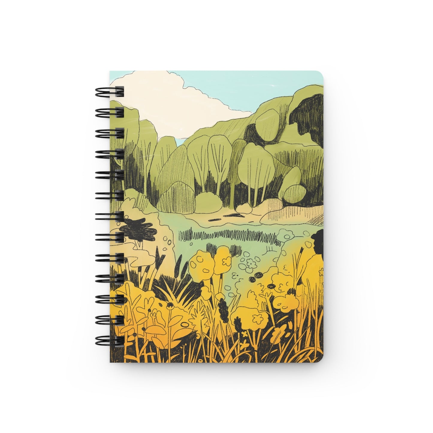 "Spring Valley" Spiral Bound Journal