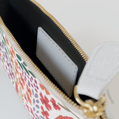 Rainbow Floral Mini Clutch Bag