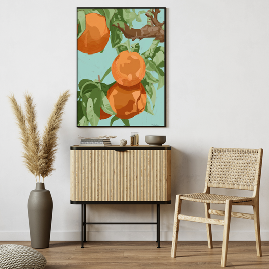 "Florida Oranges" 5" x 7" Print