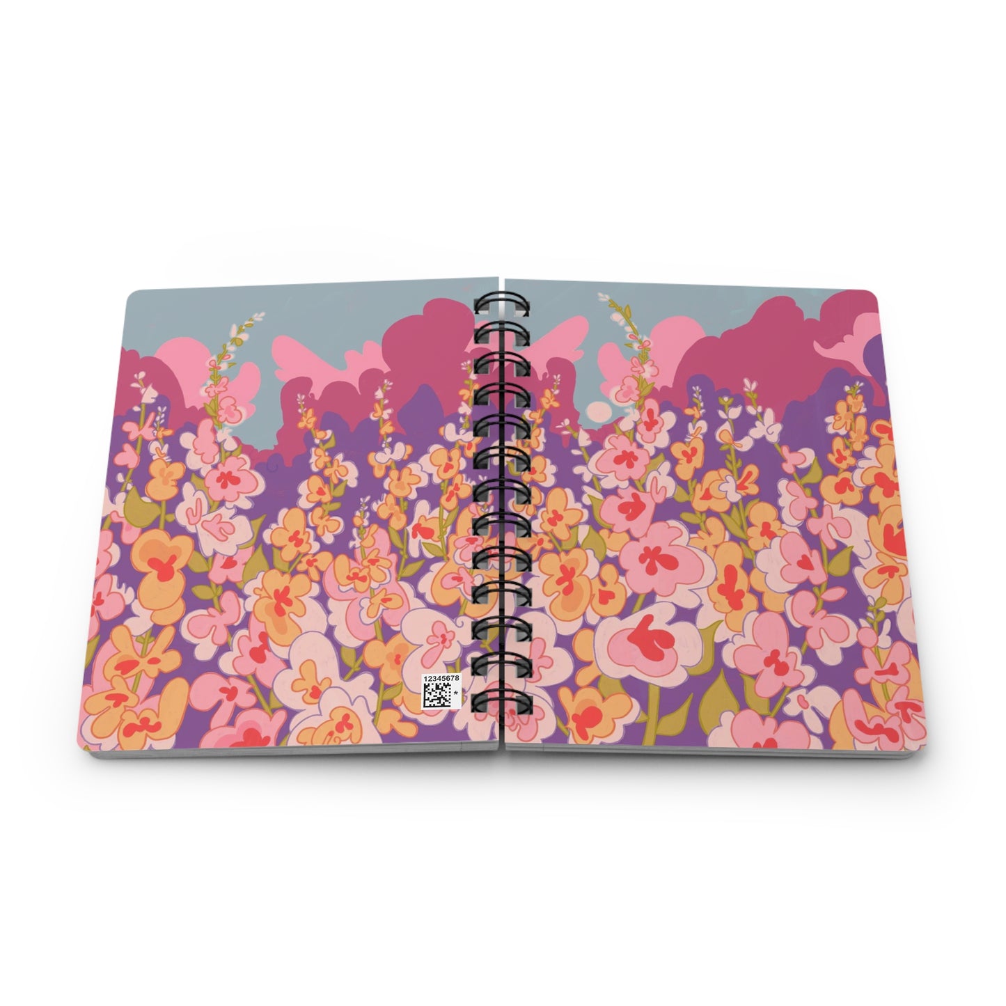 Floral Spiral Bound Notebook