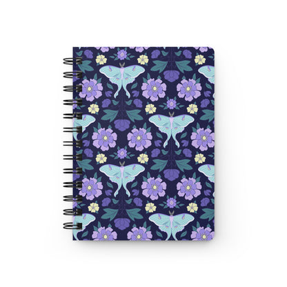Luna Moth Meadows Spiral Notebook 5"x7"