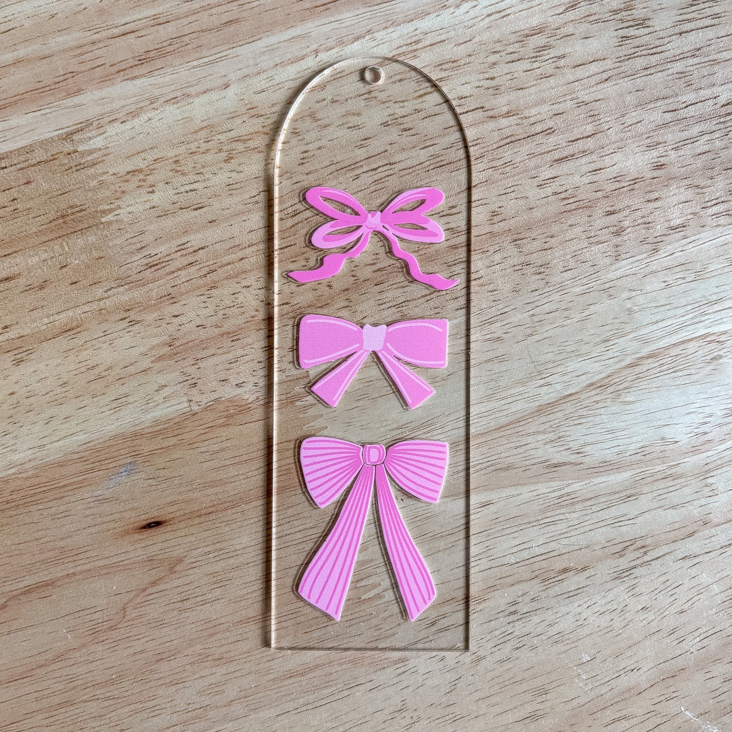 Pink Bow Bookmark