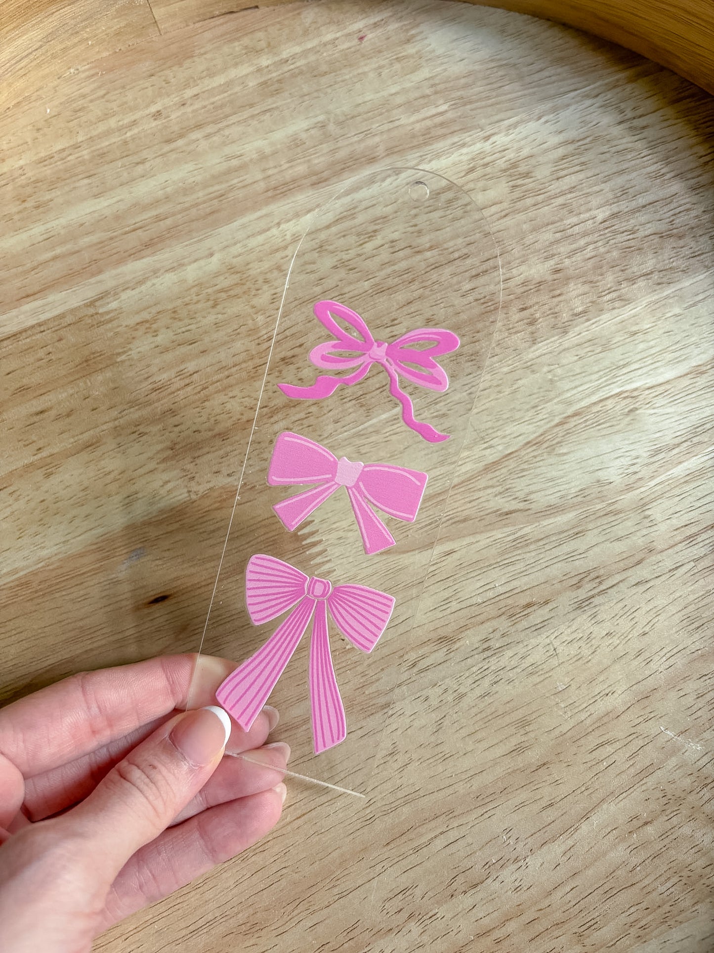 Pink Bow Bookmark