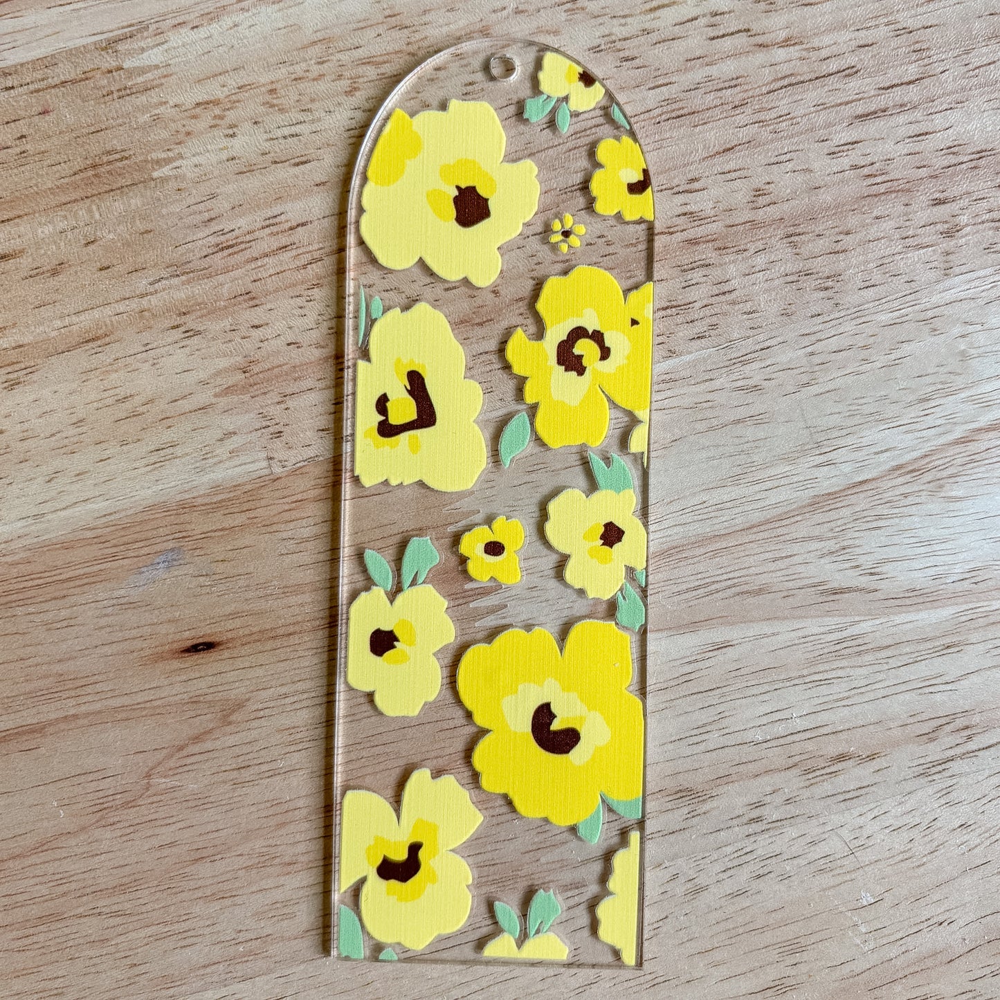 Yellow Floral Bookmark