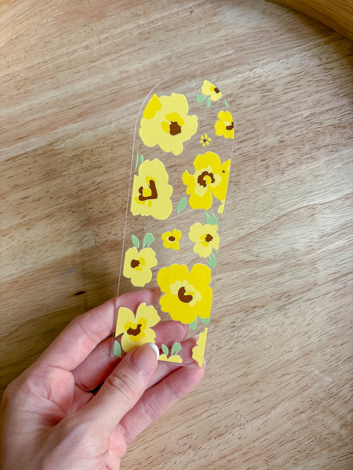 Yellow Floral Bookmark