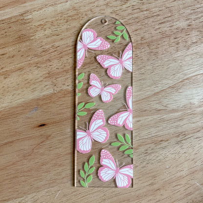 Pink Butterflies Bookmark