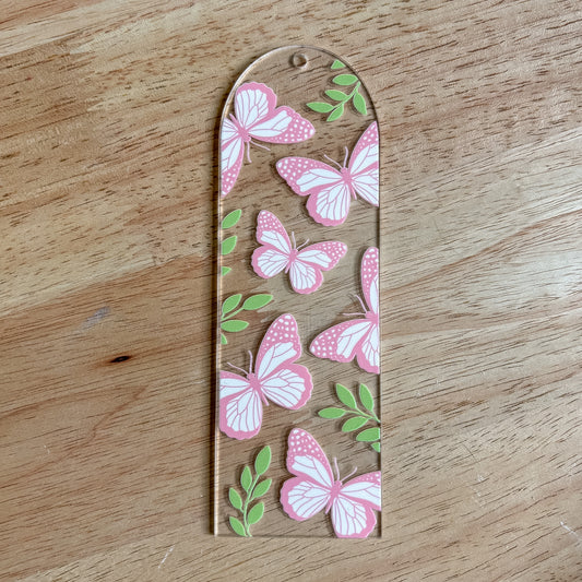 Pink Butterflies Bookmark