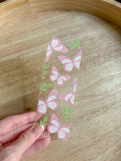 Pink Butterflies Bookmark
