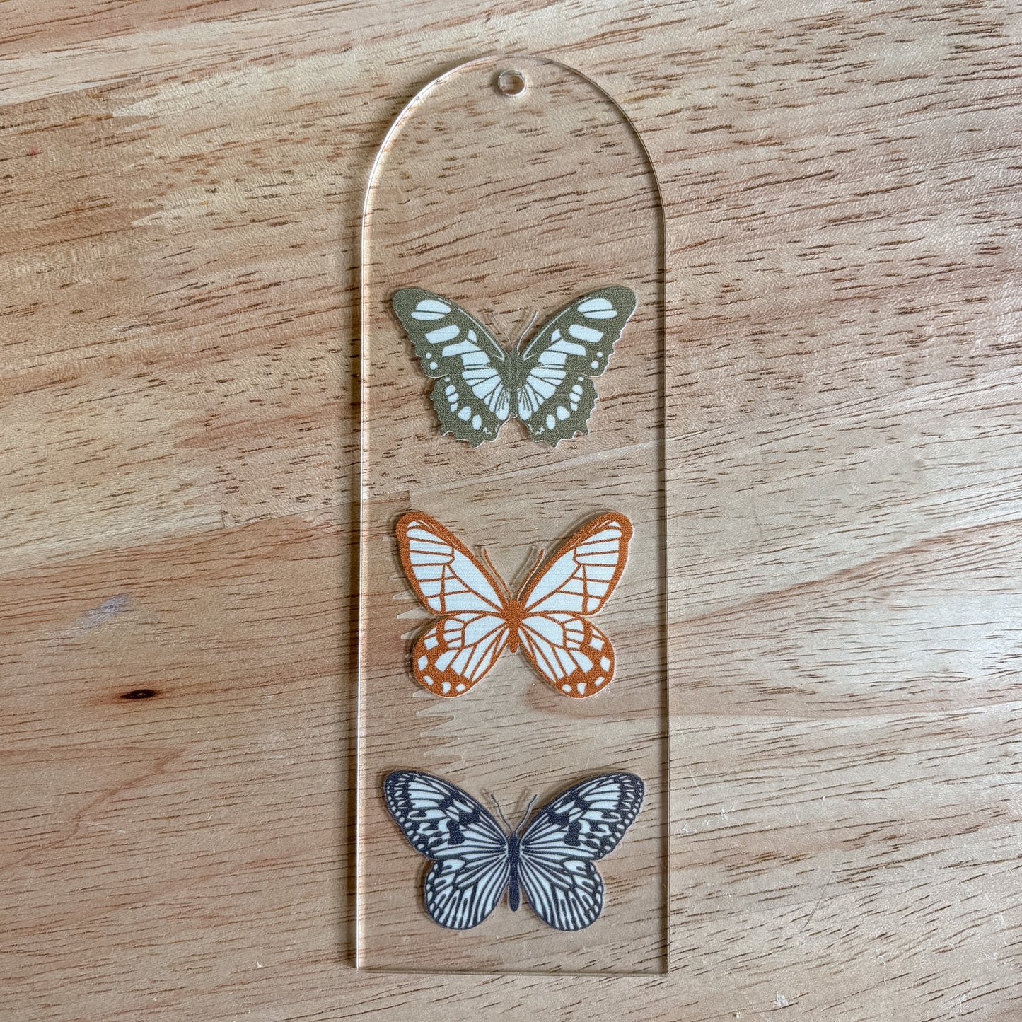 Neutral Butterflies Bookmark