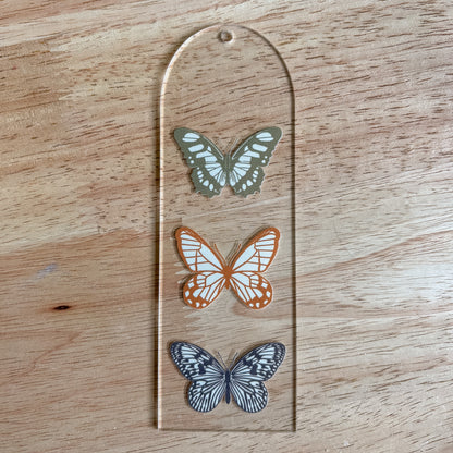 Neutral Butterflies Bookmark
