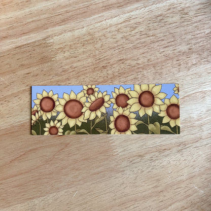 Sunflower Field Bookmark