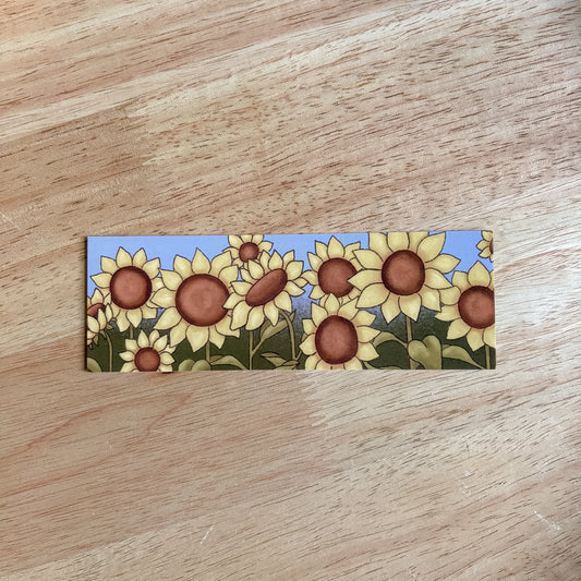 Sunflower Field Bookmark