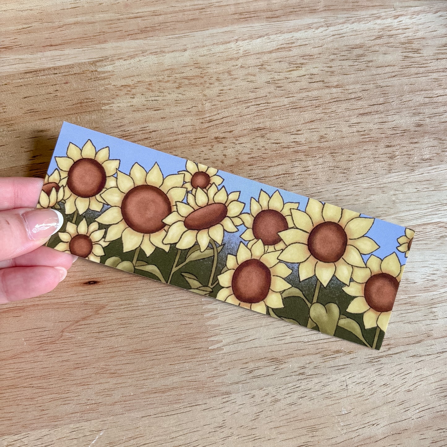 Sunflower Field Bookmark