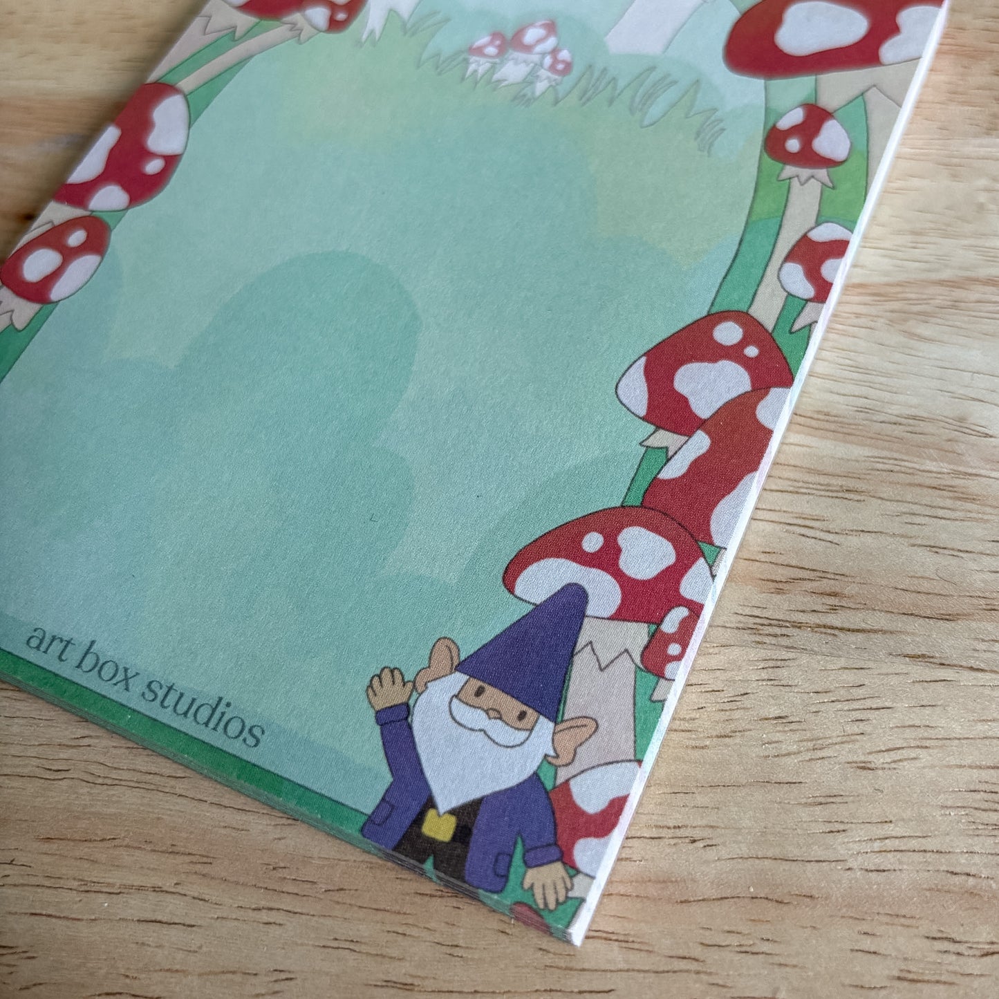 Mushroom Gnome Notepad