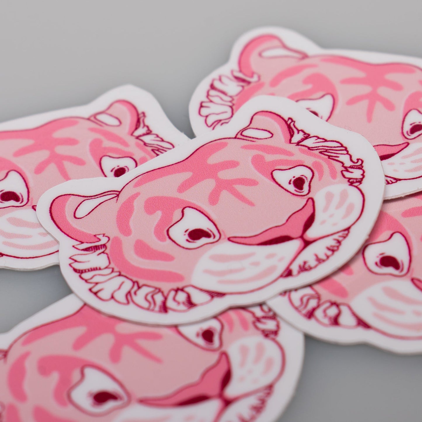 Rainbow Tiger Head Sticker Pack