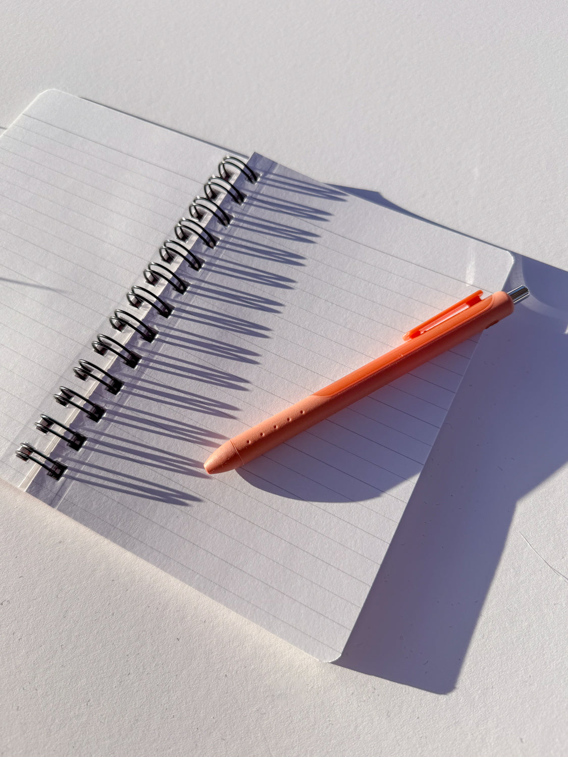 Monochrome Floral Softcover Spiral Notebook