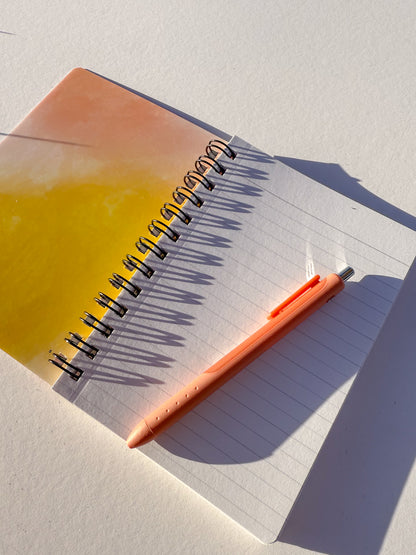 Rainbow Floral Softcover Spiral Notebook