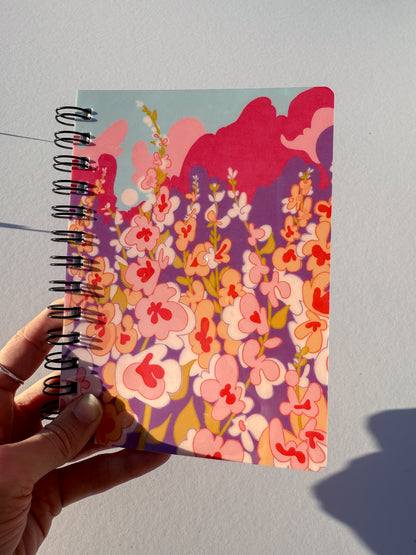 Floral Softcover Spiral Notebook