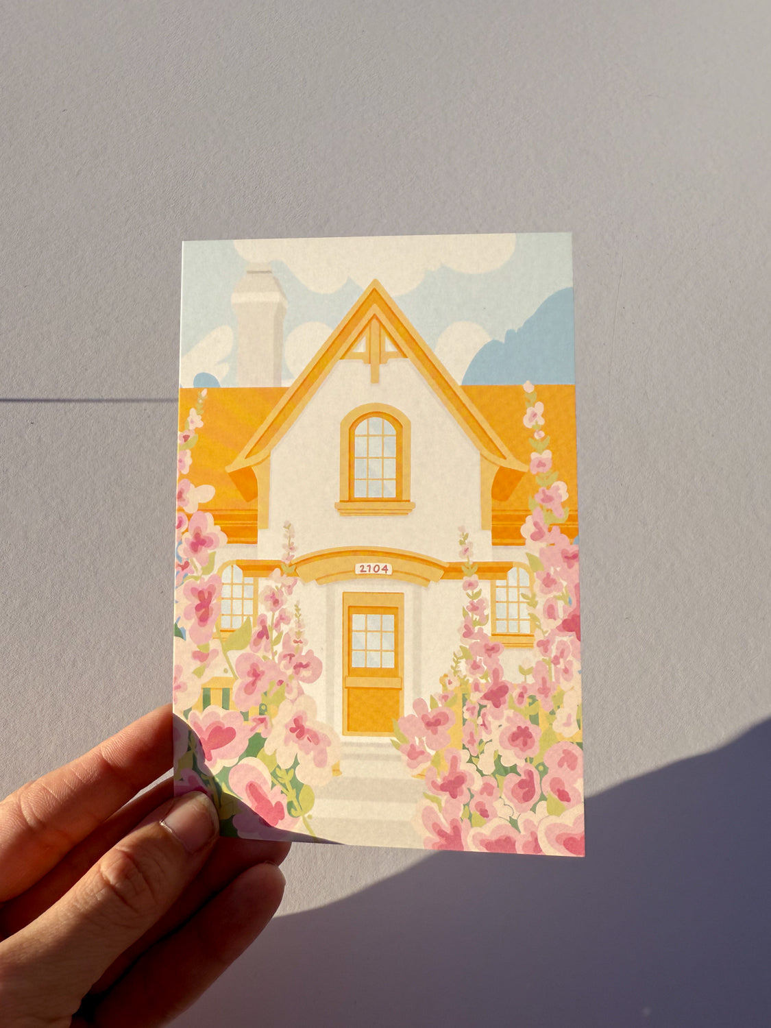 "Spring Cottage" Art Print