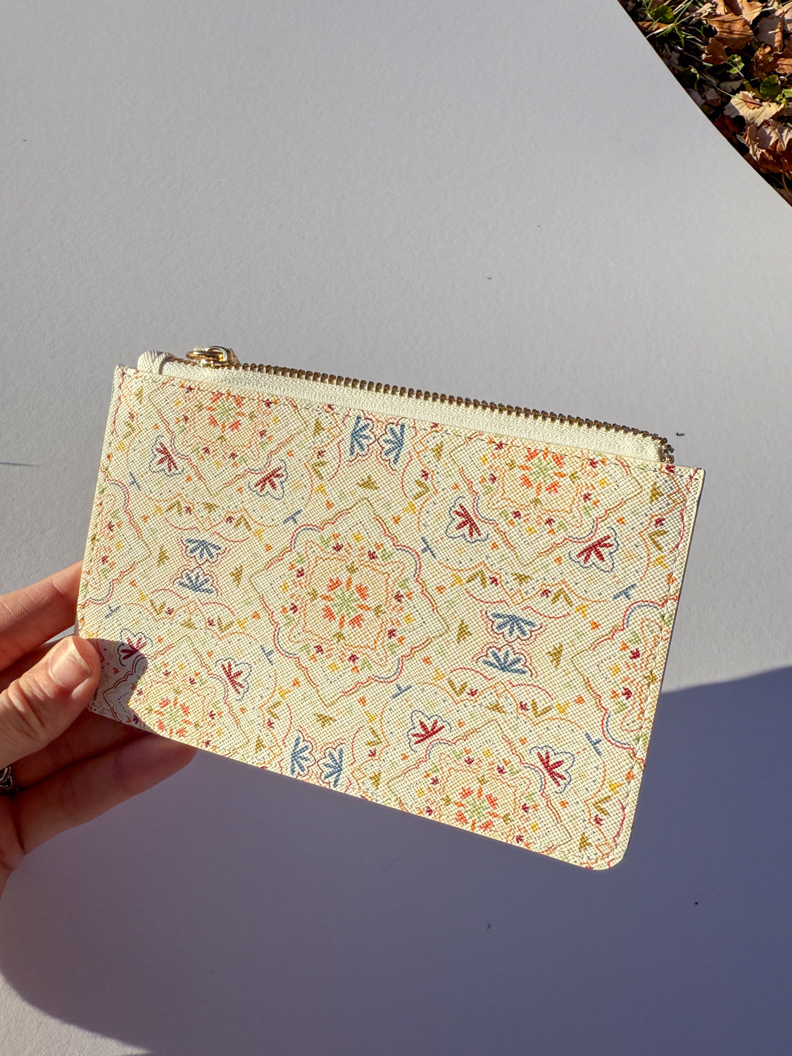 Yellow Pattern Mini Clutch Bag