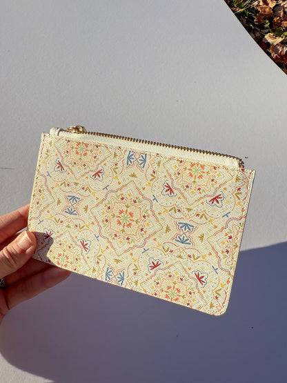 Yellow Pattern Mini Clutch Bag