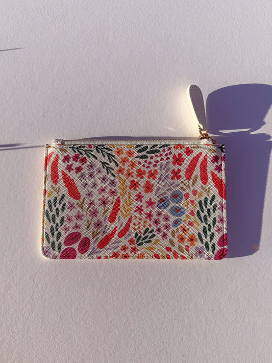 Rainbow Floral Mini Clutch Bag