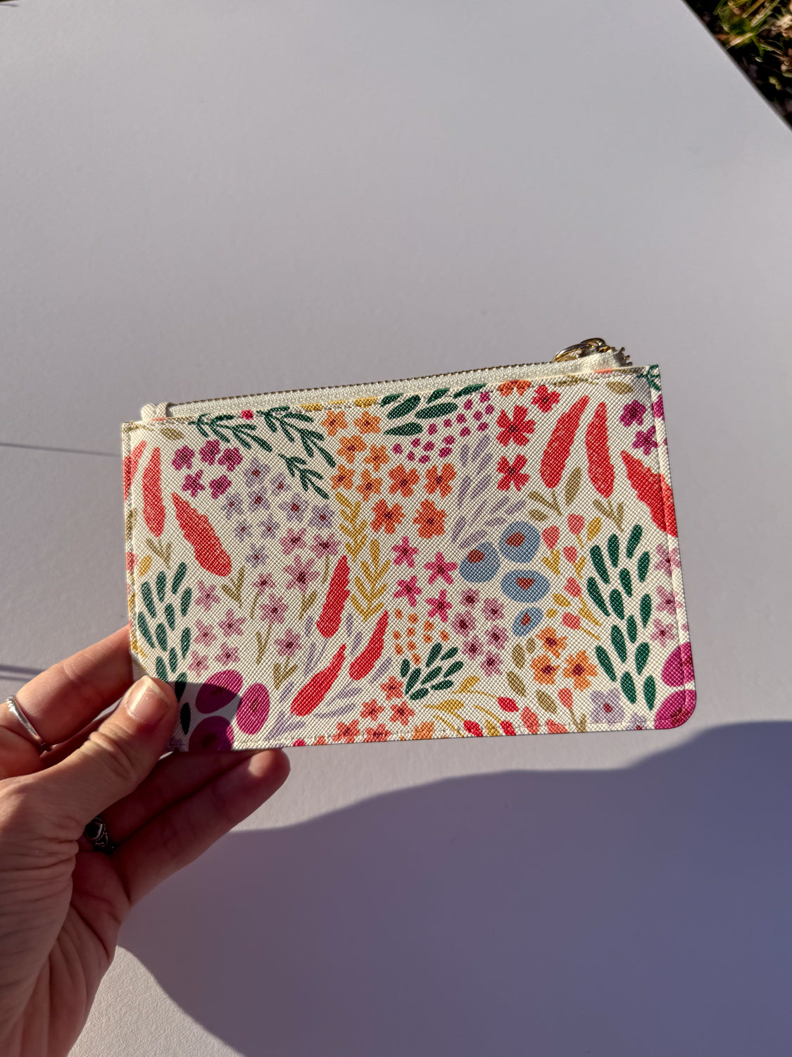 Rainbow Floral Mini Clutch Bag