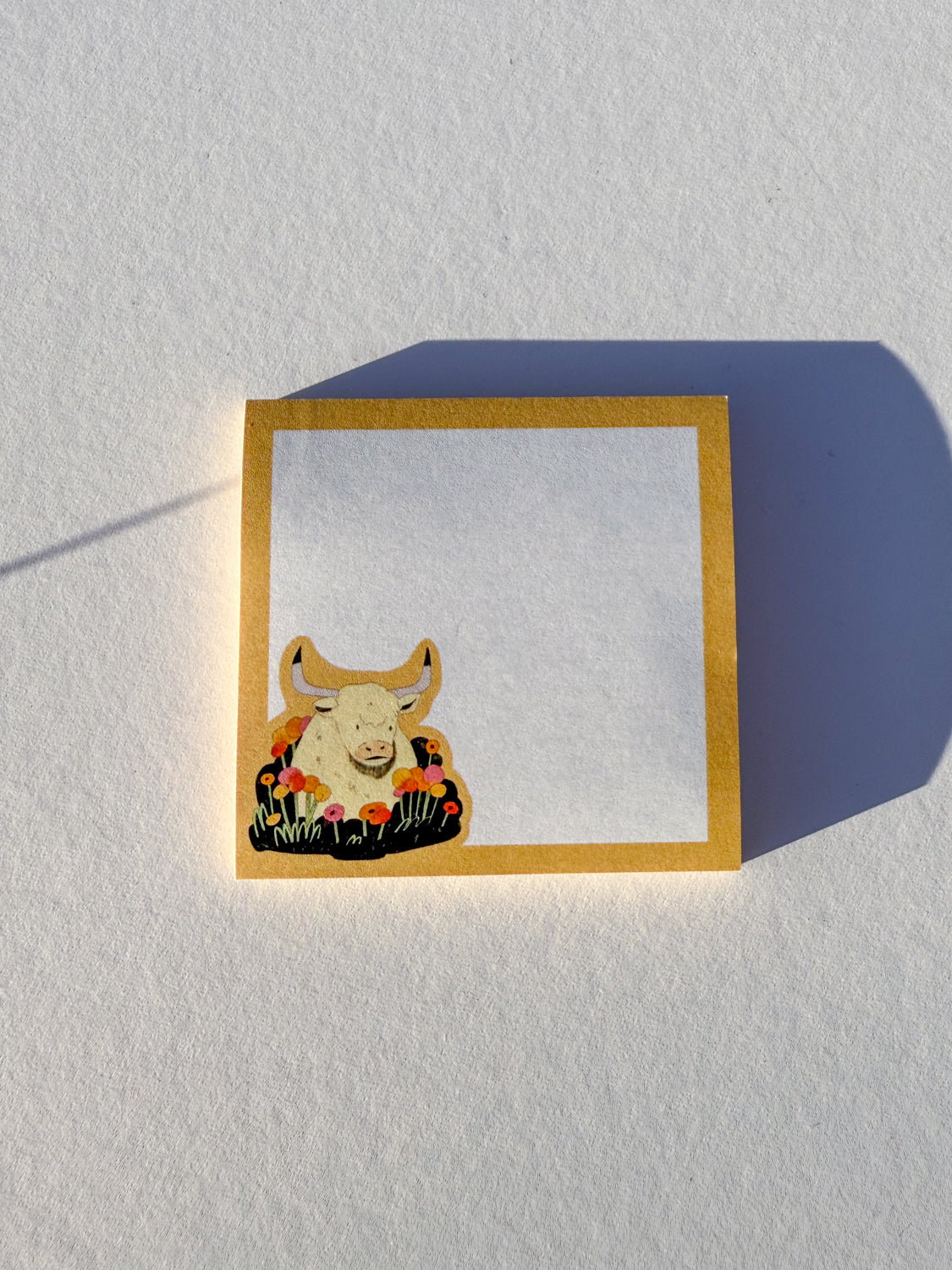 "Floral Cow" Post-it® Sticky Notes