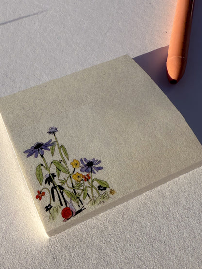 "Daisy Snail" Post-it® Sticky Notes