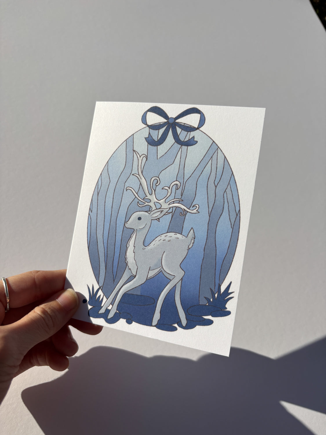 Winter Deer Greeting Card