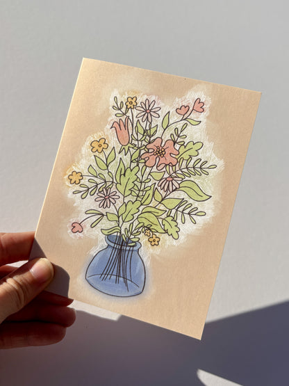 Watercolor Floral Greeting Card