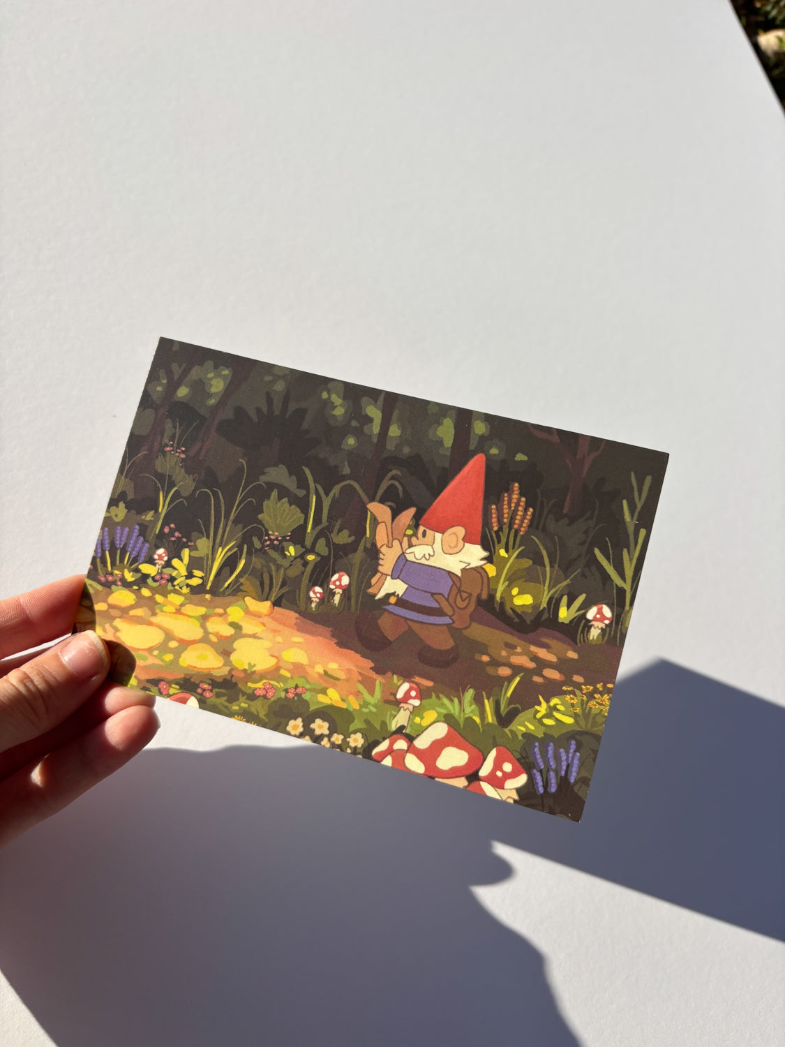 Hiking Gnome Vinyl Sticker