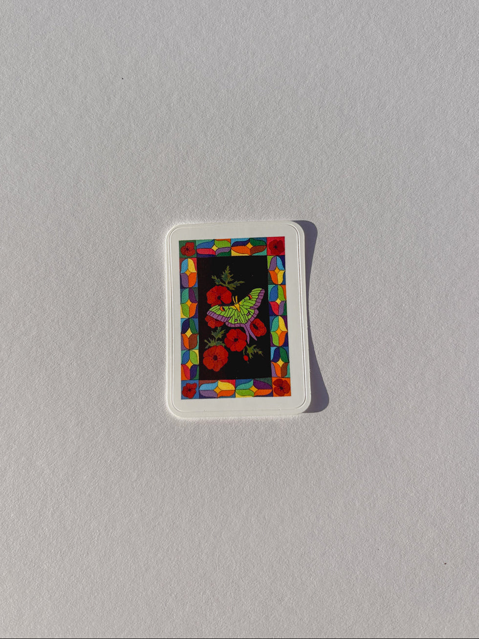 Luna Moth Vinyl Sticker