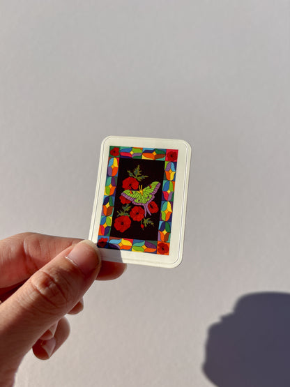 Luna Moth Vinyl Sticker