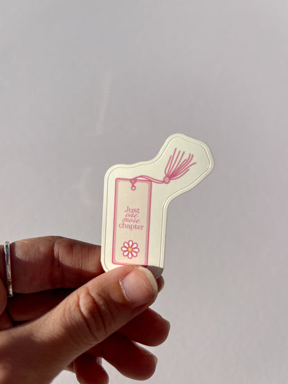 Just One More Chapter Vinyl Sticker