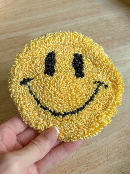 Yellow Smiley Coaster