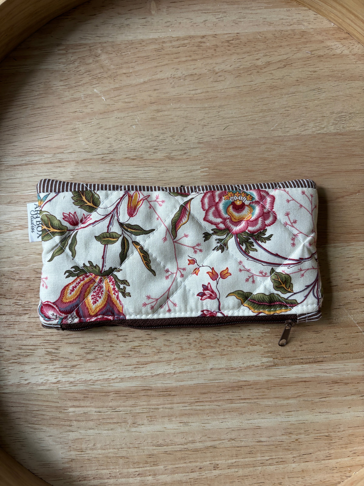Vintage Wildflower Pencil/Glasses Case