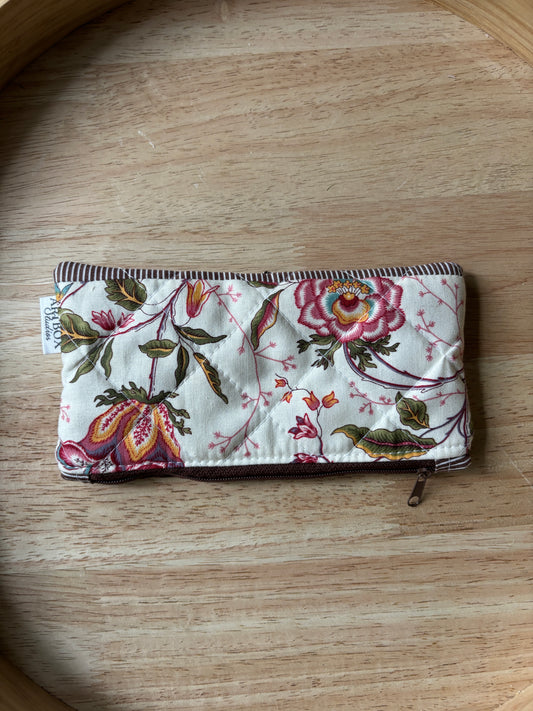 Vintage Wildflower Pencil/Glasses Case