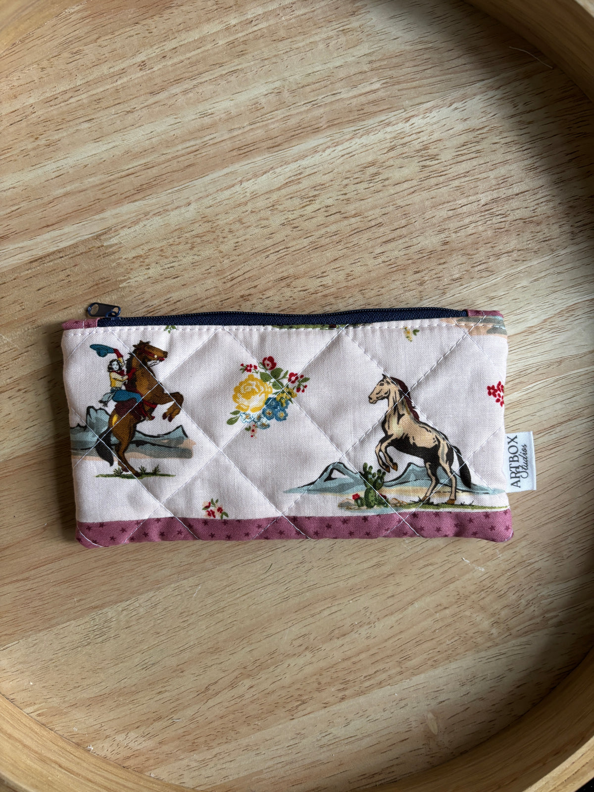 Western Rodeo Pencil/Glasses Case
