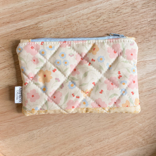 Sweet Floral Zipper Pouch