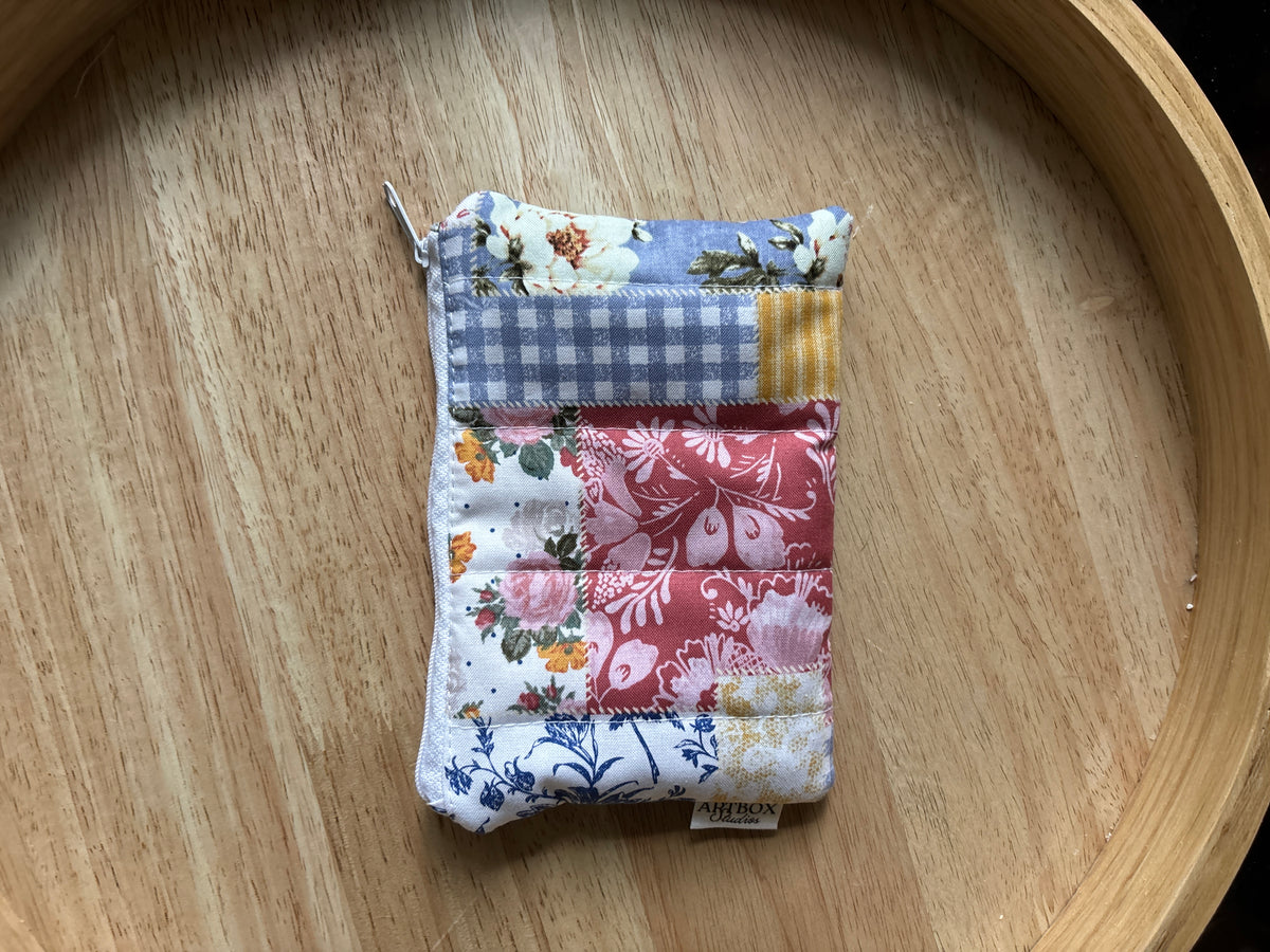 French Country Patchwork Zipper Pouch