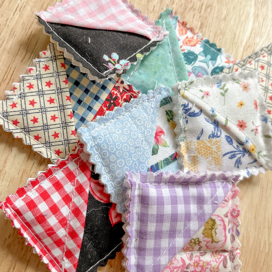 Mystery Fabric Corner Bookmark