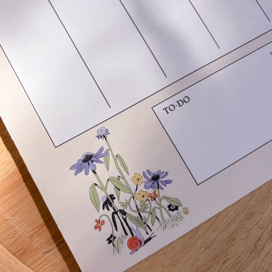 Snail Weekly Notepad